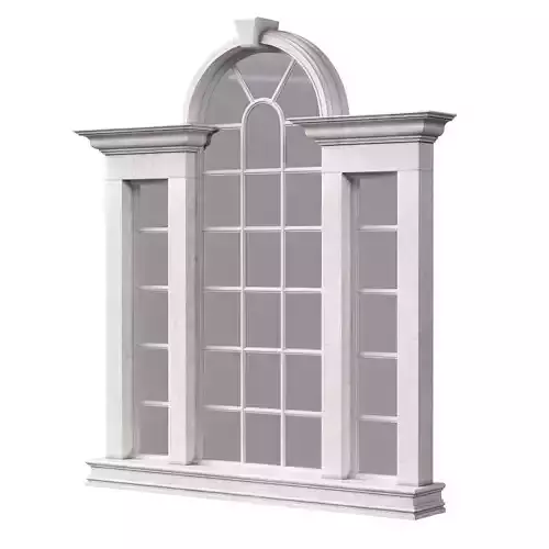 Architectural Classic Window 3D Model 9