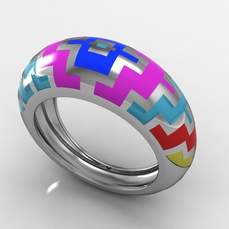 MFS colorful ring 3D print model