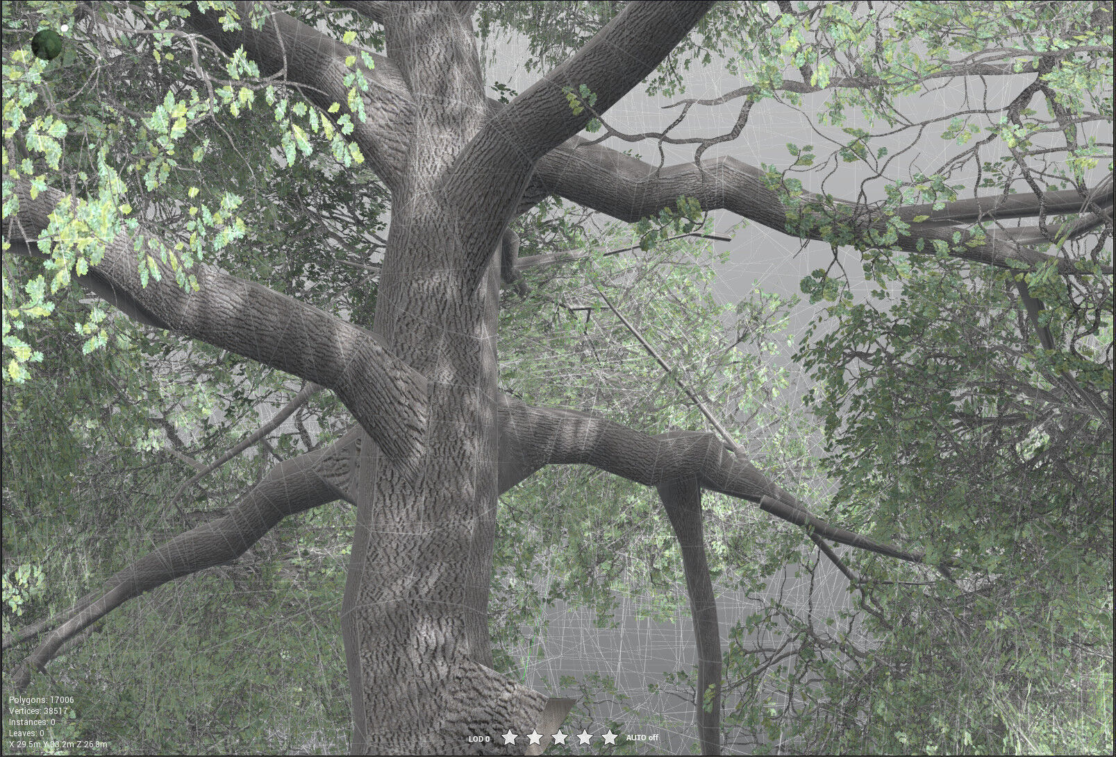 EVERYPlant English Oak LowPoly Low-poly 3D model_41