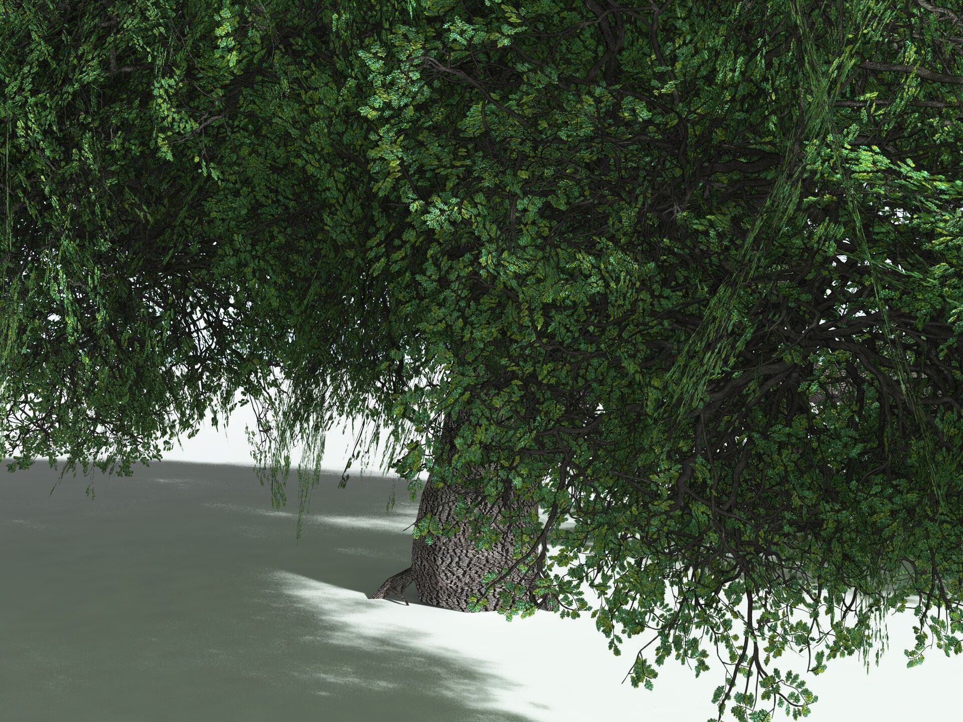 EVERYPlant English Oak LowPoly Low-poly 3D model_3