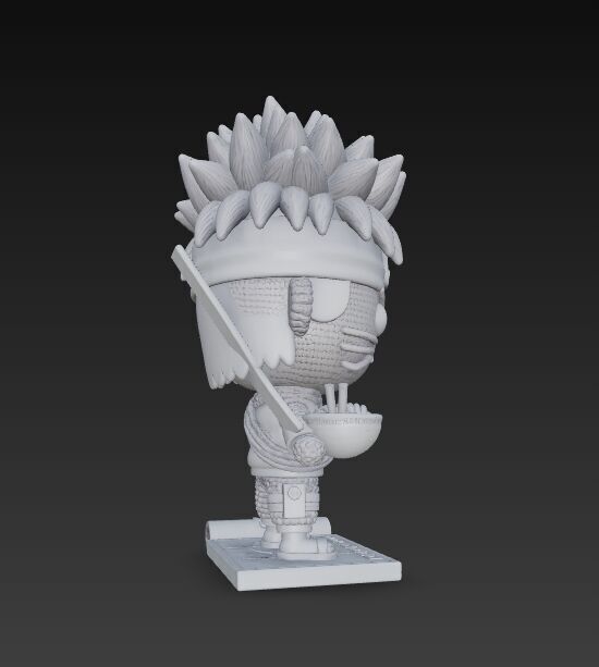 Knitted Naruto Figure 3D Print Model 3D model_4