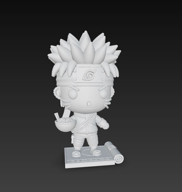 Knitted Naruto Figure 3D Print Model 3D model_23