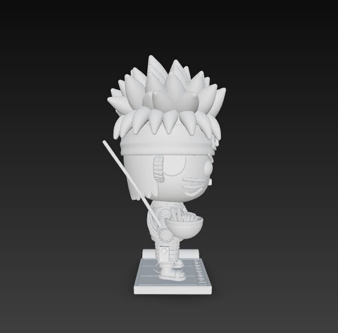 Knitted Naruto Figure 3D Print Model 3D model_18