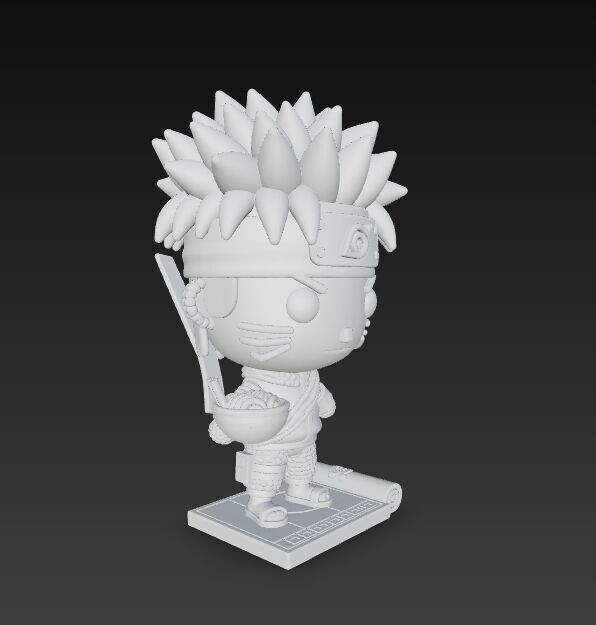 Knitted Naruto Figure 3D Print Model 3D model_17