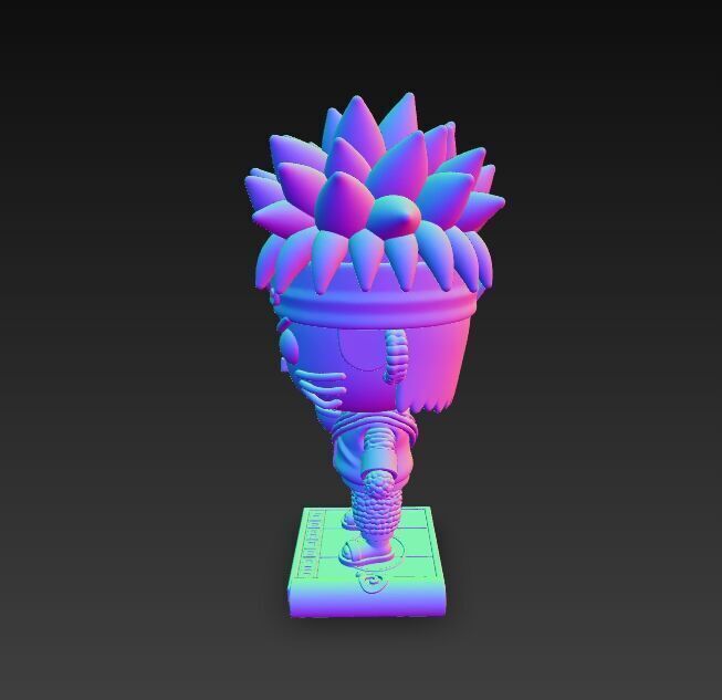 Knitted Naruto Figure 3D Print Model 3D model_13