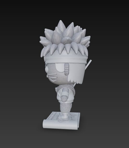 Knitted Naruto Figure 3D Print Model 3D model_2