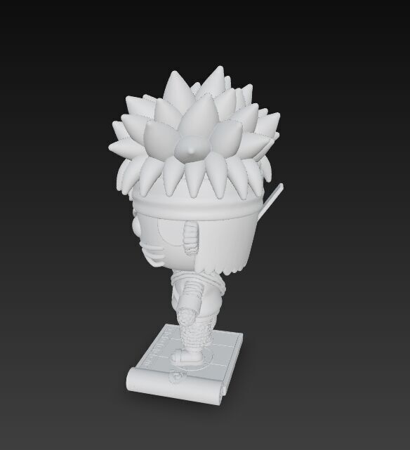 Knitted Naruto Figure 3D Print Model 3D model_21