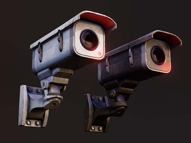 Security Camera - Game Ready Asset Low-poly 3D model