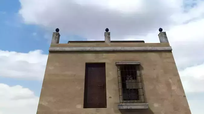 Old High-Quality 3D Colonial House