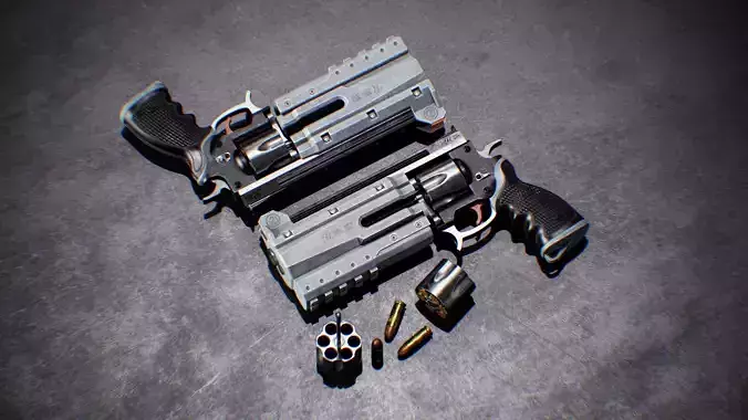 Revolver - Game Ready Weapon
