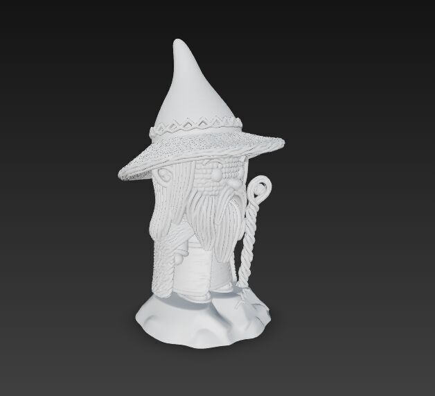 Knitted Gandalf Figure 3D Print Model 3D model_19