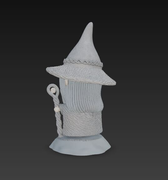 Knitted Gandalf Figure 3D Print Model 3D model_6