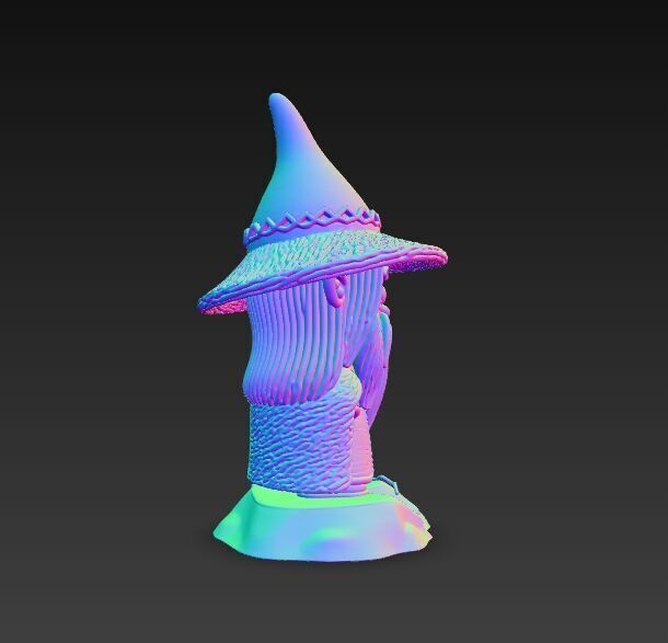 Knitted Gandalf Figure 3D Print Model 3D model_12