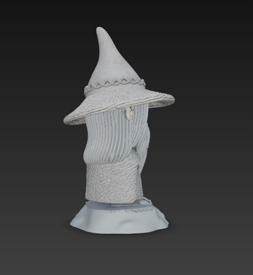 Knitted Gandalf Figure 3D Print Model 3D model_3