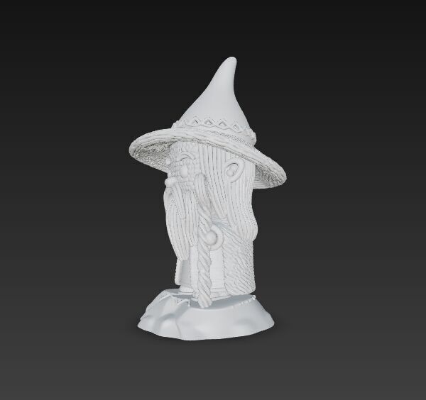 Knitted Gandalf Figure 3D Print Model 3D model_21