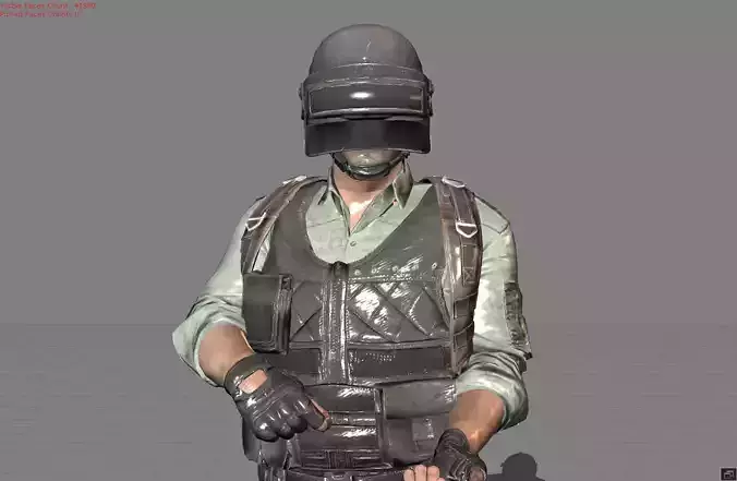 Male Character 09 Pubg 3D model