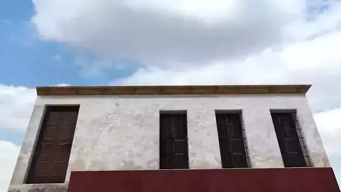 Old High-Quality 3D Colonial House