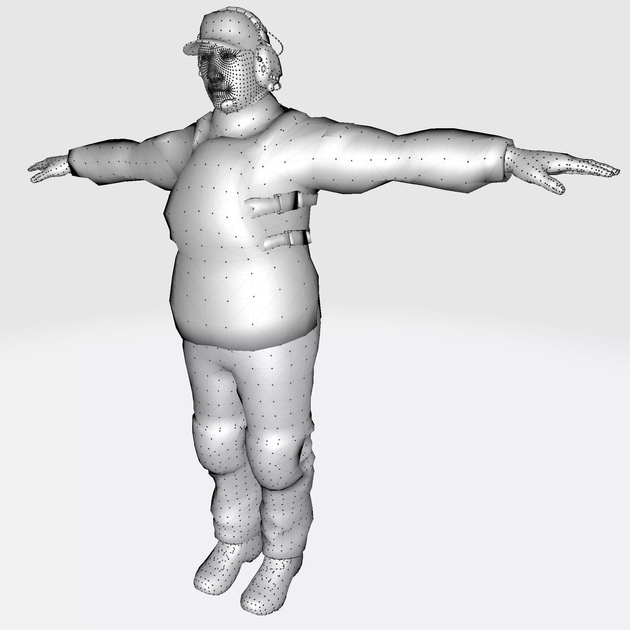 3D Character Model Low Poly Soldier Game Ready Low-poly 3D model_9