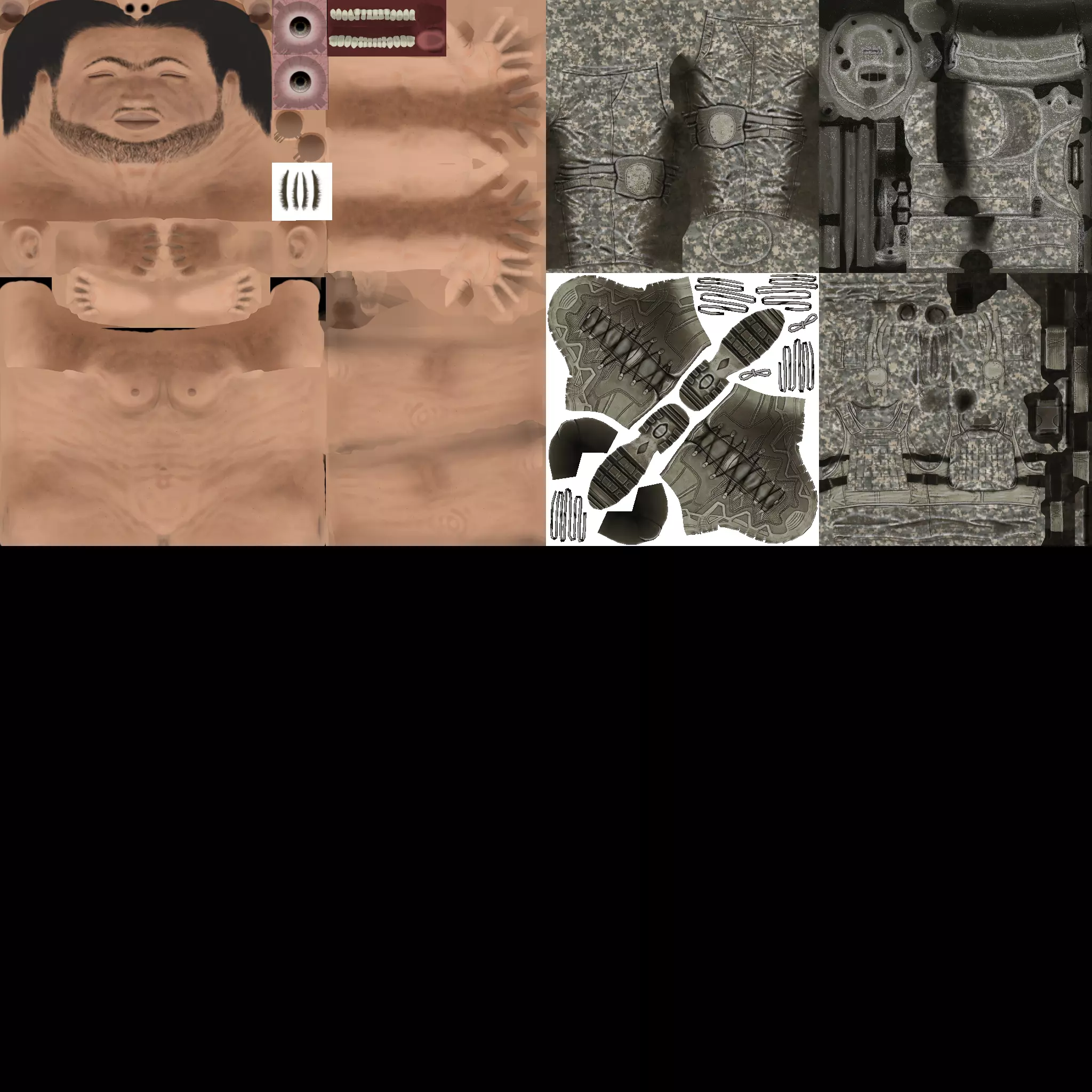 3D Character Model Low Poly Soldier Game Ready Low-poly 3D model_12