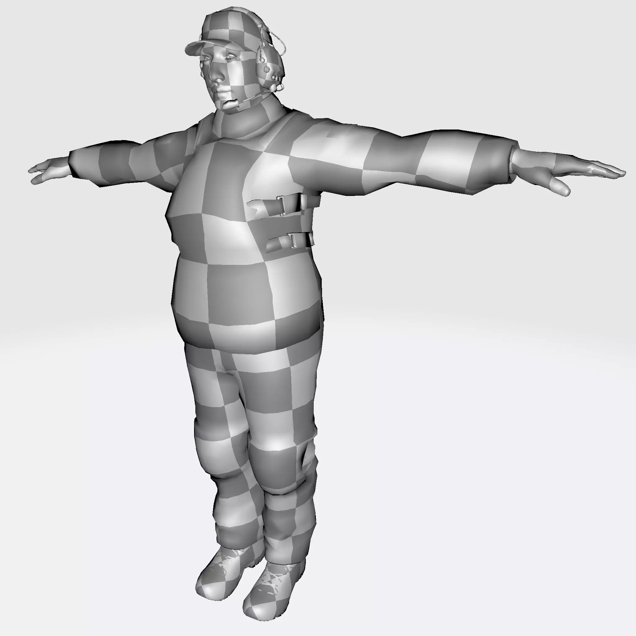 3D Character Model Low Poly Soldier Game Ready Low-poly 3D model_10