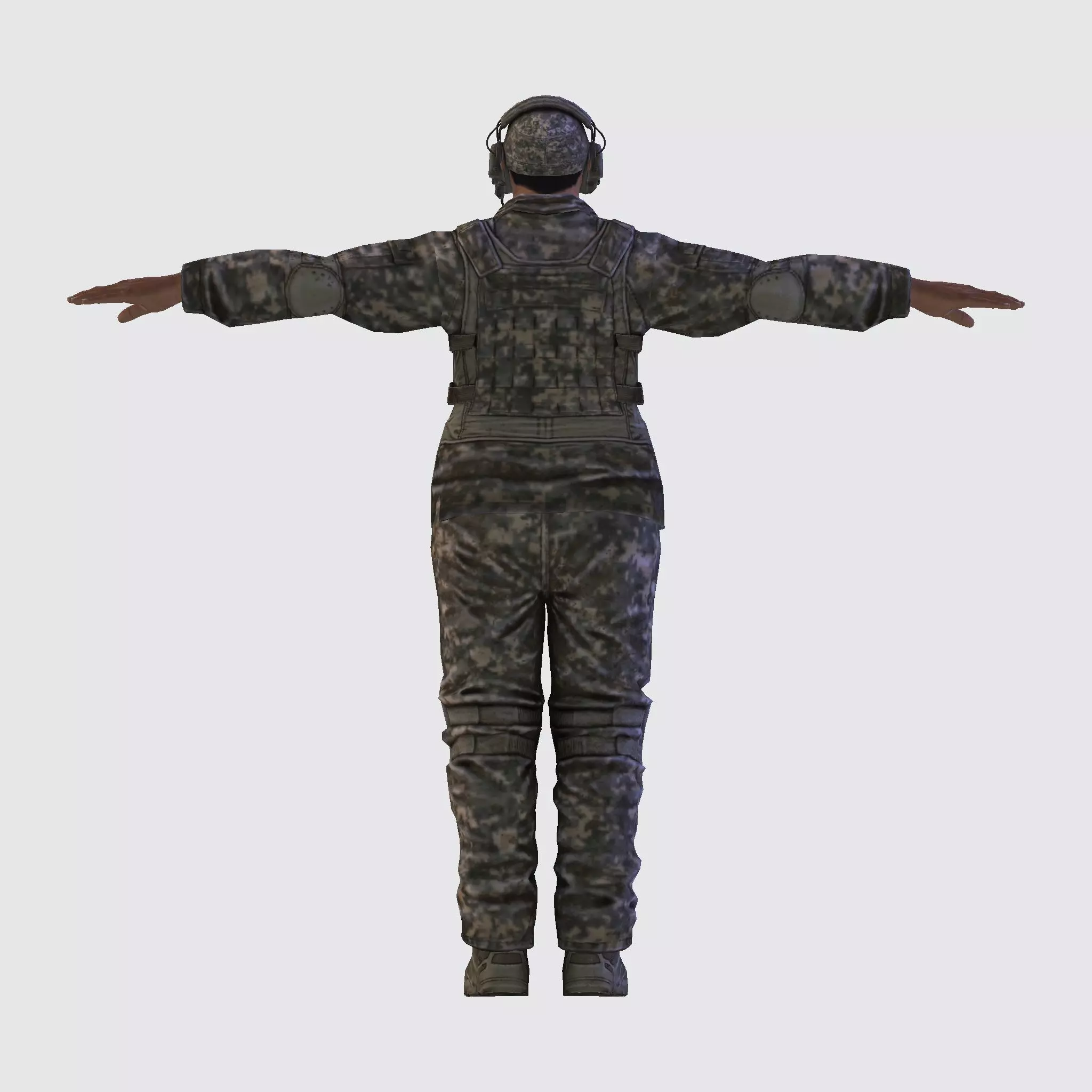 3D Character Model Low Poly Soldier Game Ready Low-poly 3D model_18