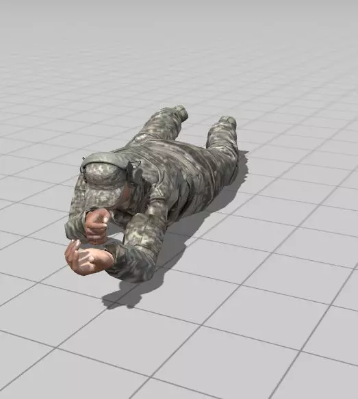 3D Character Model Low Poly Soldier Game Ready Low-poly 3D model_20