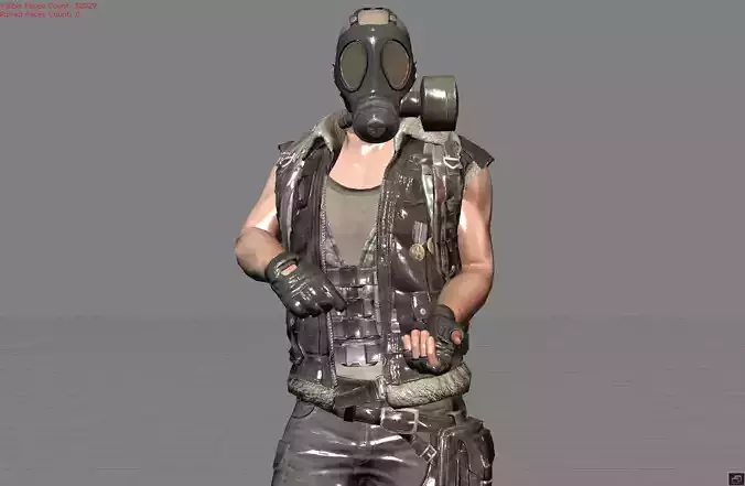 Male Character 012 Pubg 3D model
