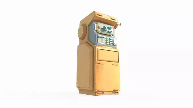 Future sci-fi equipment computer 3D model