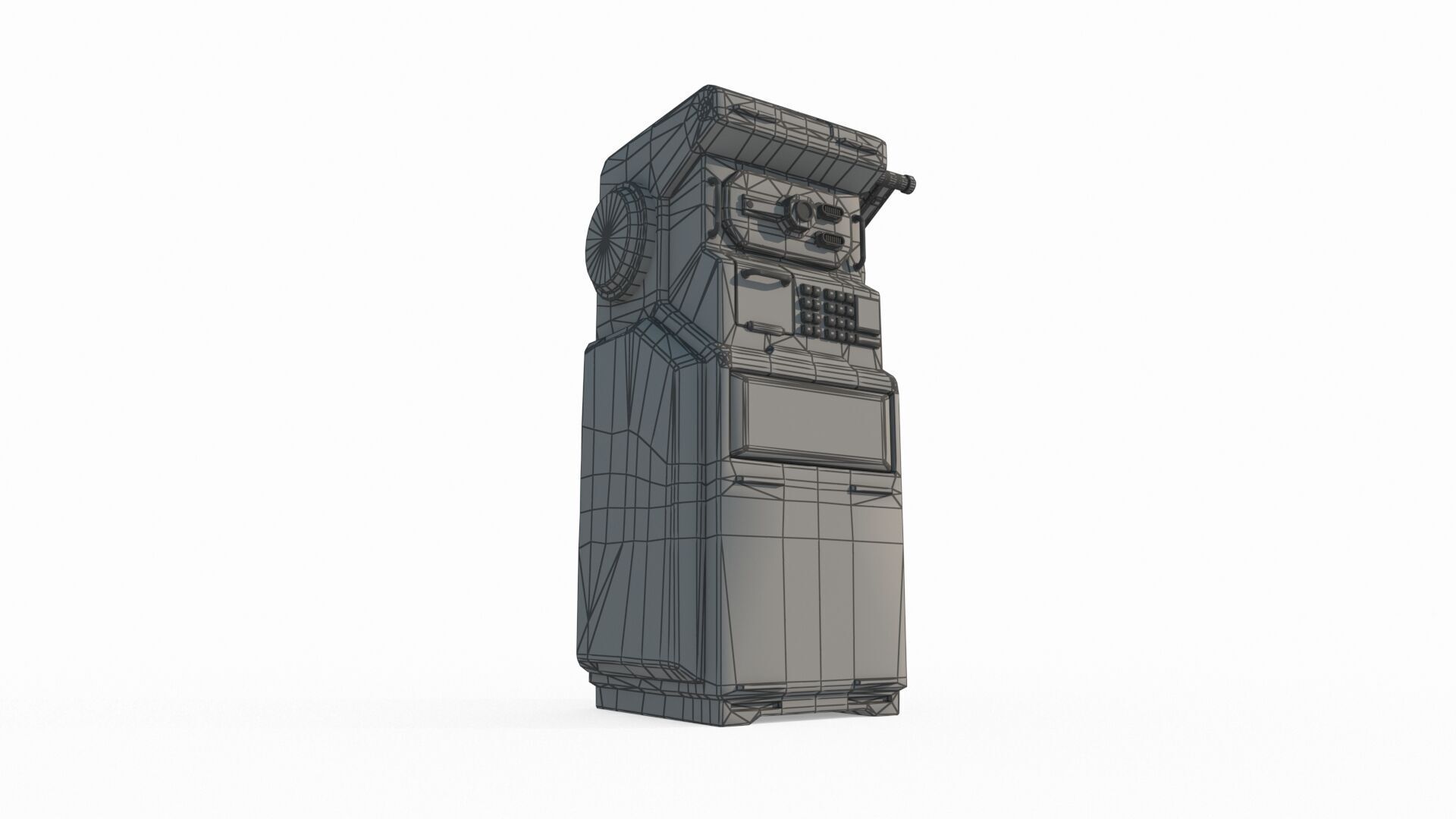 Future sci-fi equipment computer 3D model_5