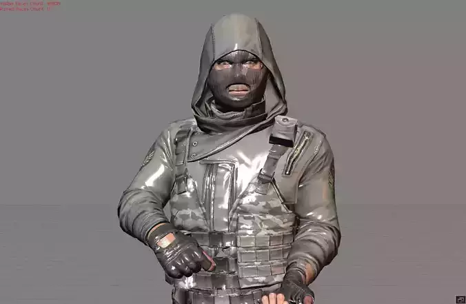 Male Character 013 Pubg 3D model