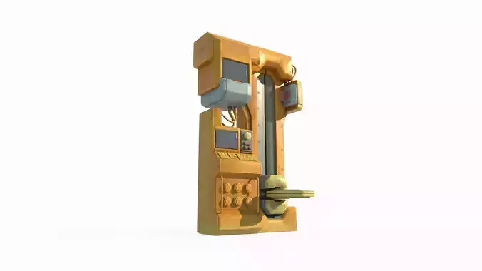 Future sci-fi equipment scanner 3D model