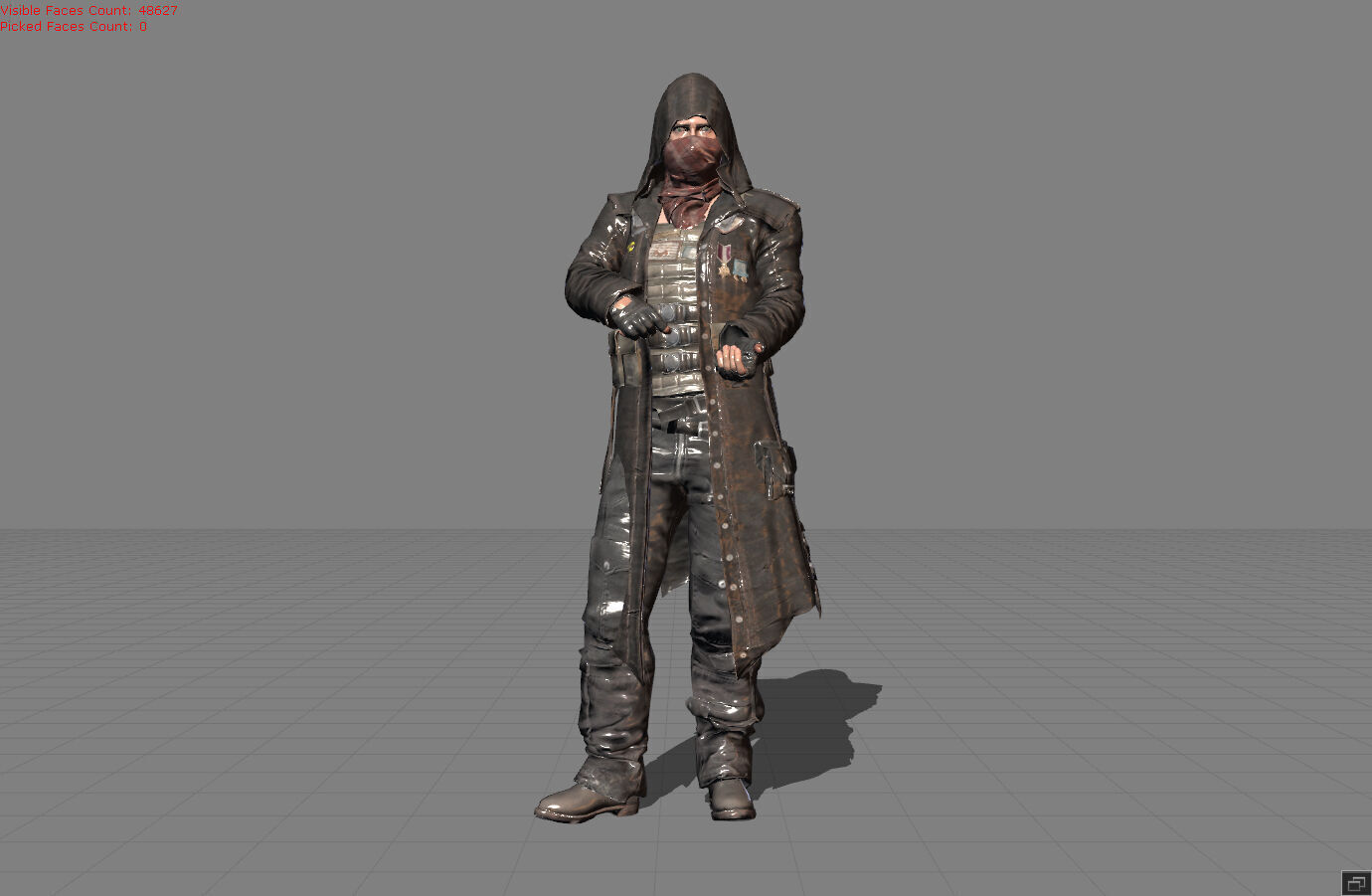Male Character 014 Pubg 3D model_1