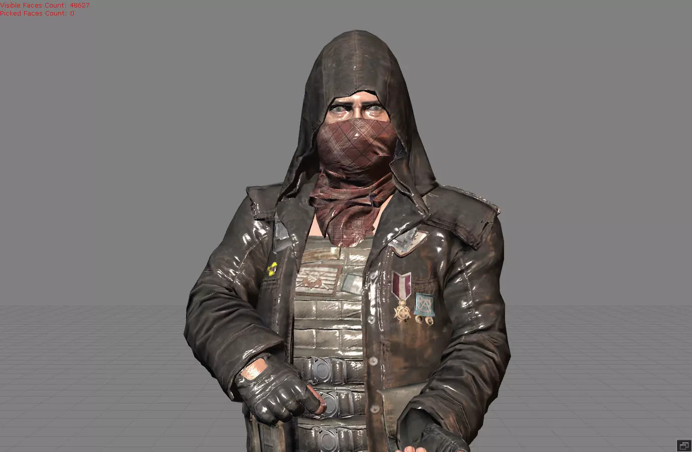 Male Character 014 Pubg 3D model_0
