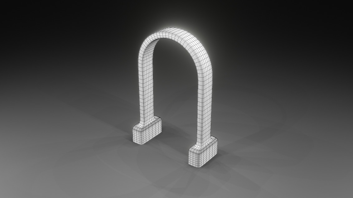 Gothic arch 3D model_3