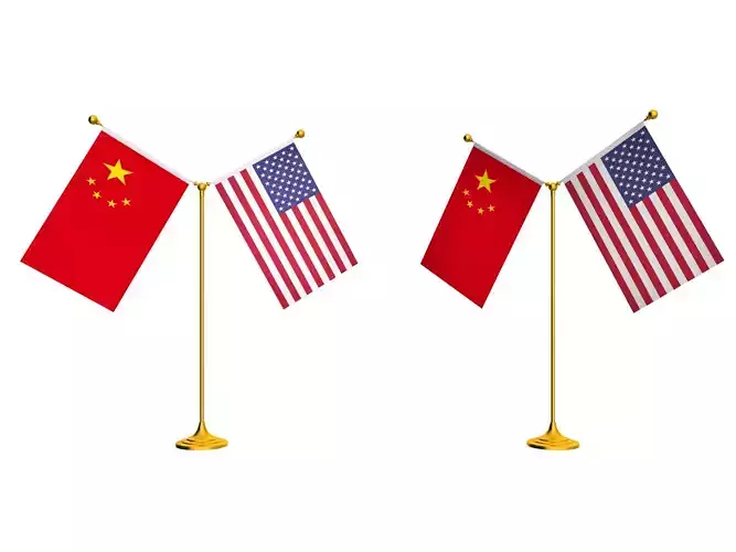 flags Low-poly 3D model