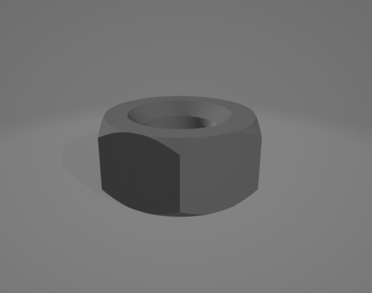 Nut 10mmX10mm ISO Metric Profile Thread Type Free 3D print model_1