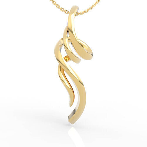 Elite Twisted Ribbon Pendant 3D print model