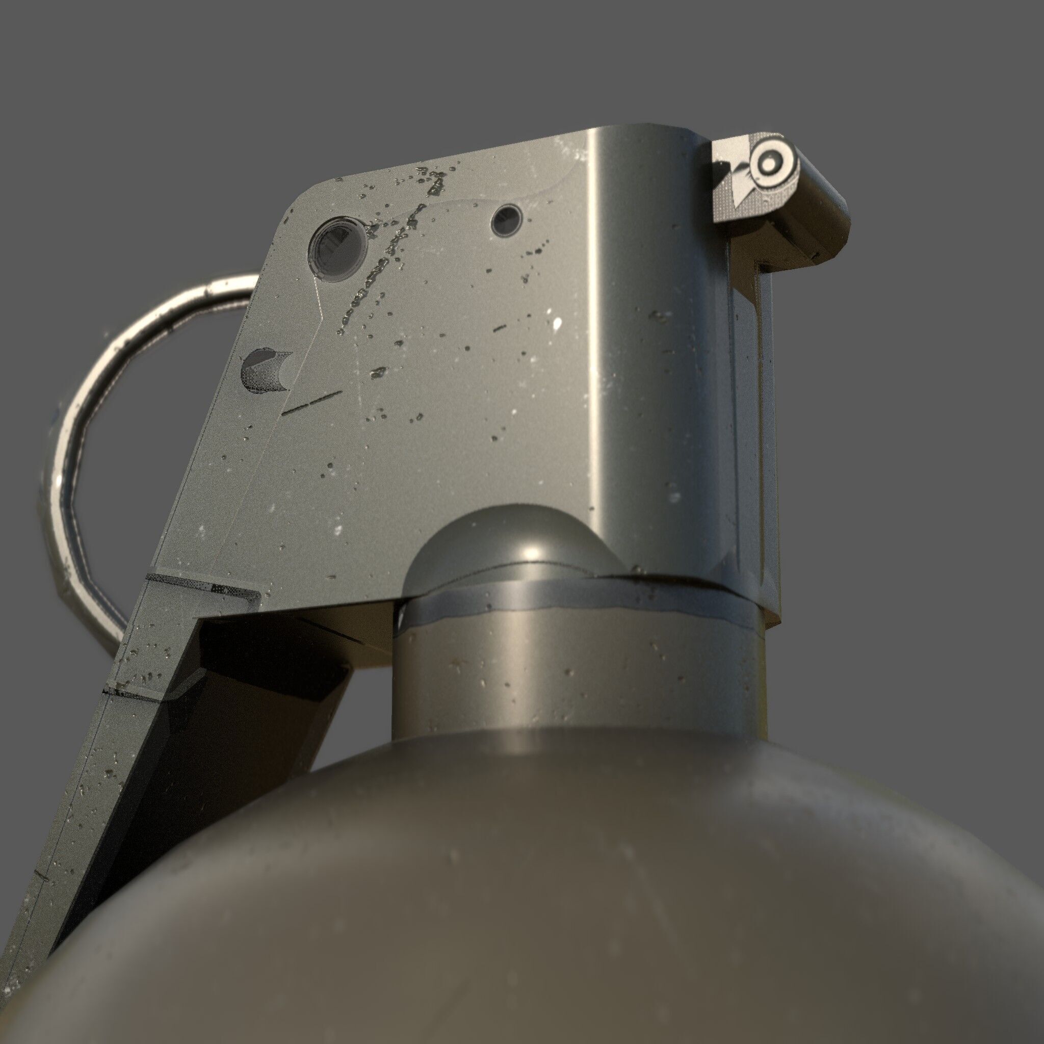 M67 Frag Grenade Low-poly 3D model_9