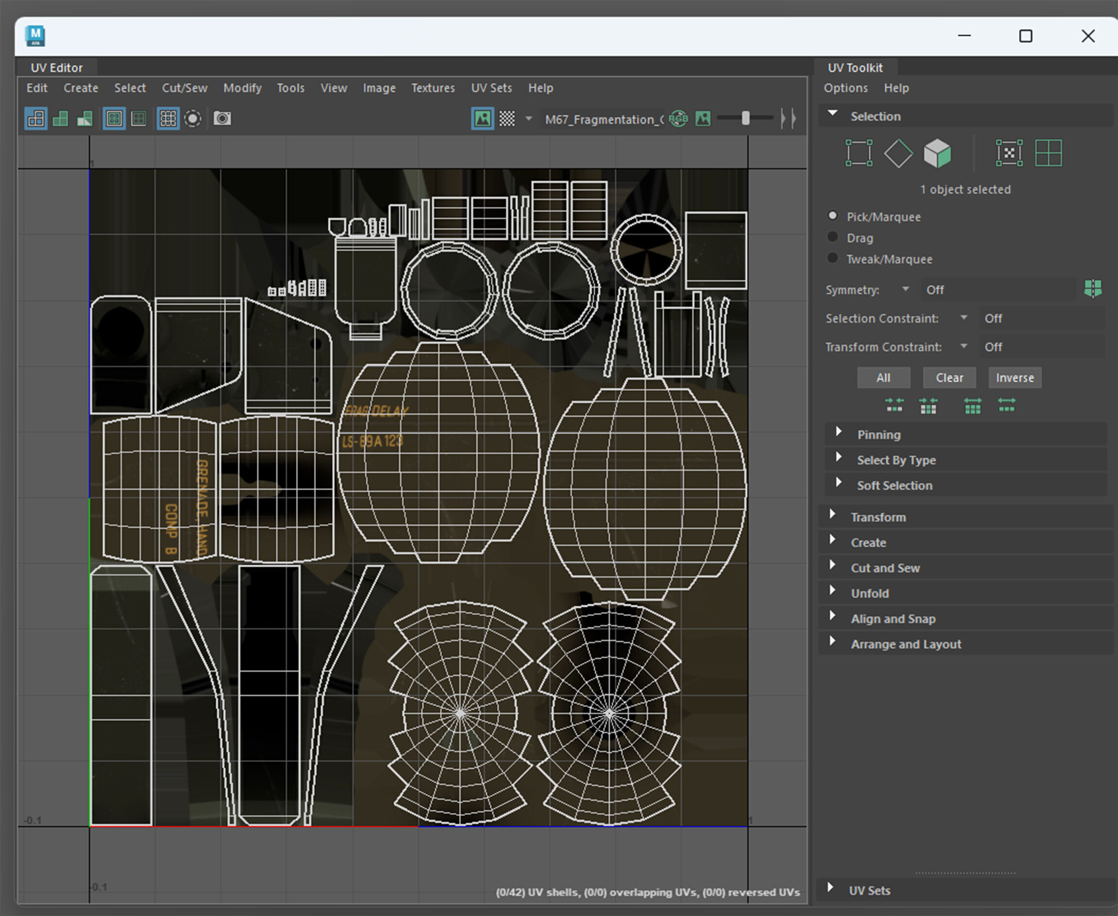 M67 Frag Grenade Low-poly 3D model_11