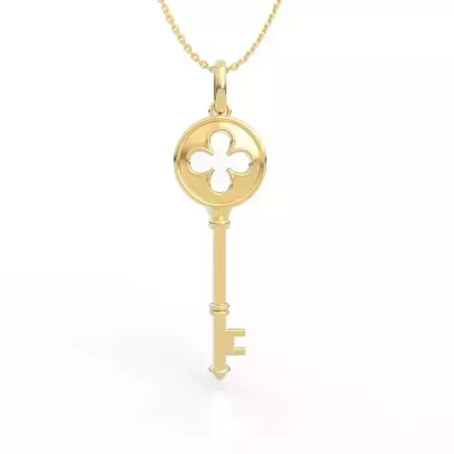 Ultimate clover key pendant necklace 3D print model