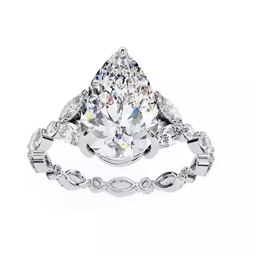 PEAR DIAMOND RING -CAD-161