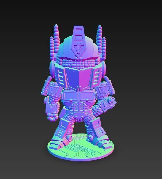 Optimus Prime Knit Style 3D Print Model 3D model_6