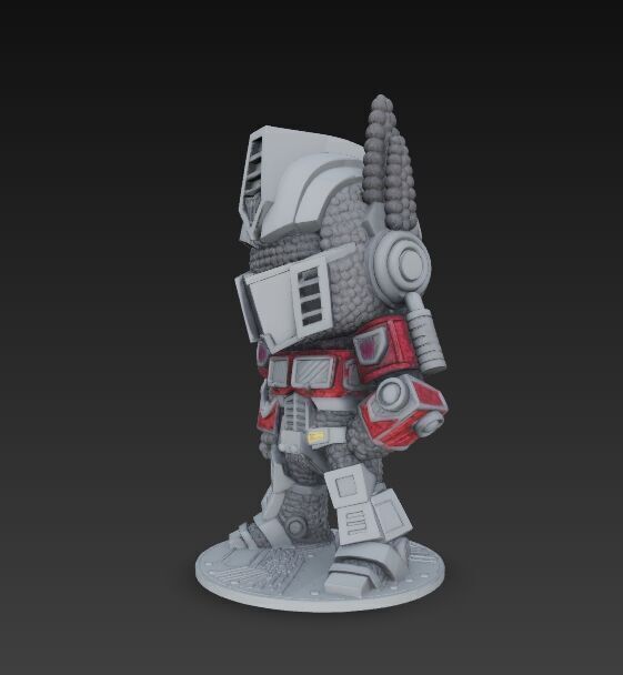 Optimus Prime Knit Style 3D Print Model 3D model_21