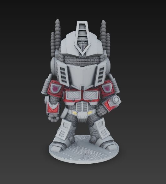 Optimus Prime Knit Style 3D Print Model 3D model_22