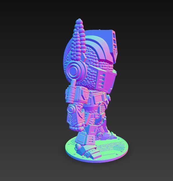 Optimus Prime Knit Style 3D Print Model 3D model_1