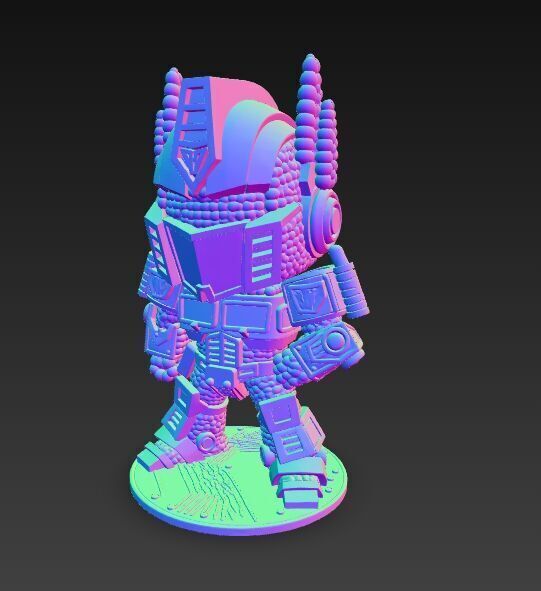 Optimus Prime Knit Style 3D Print Model 3D model_5