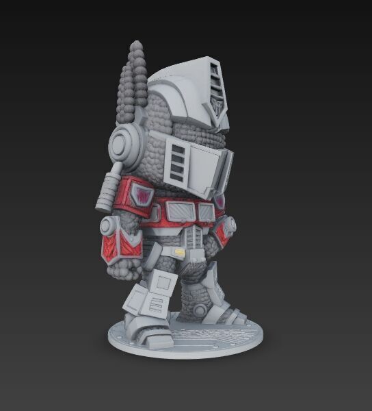 Optimus Prime Knit Style 3D Print Model 3D model_17