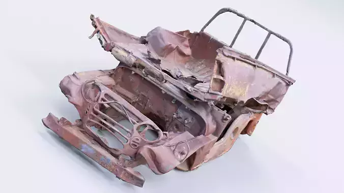 Photogrammetry Burnt Jeep