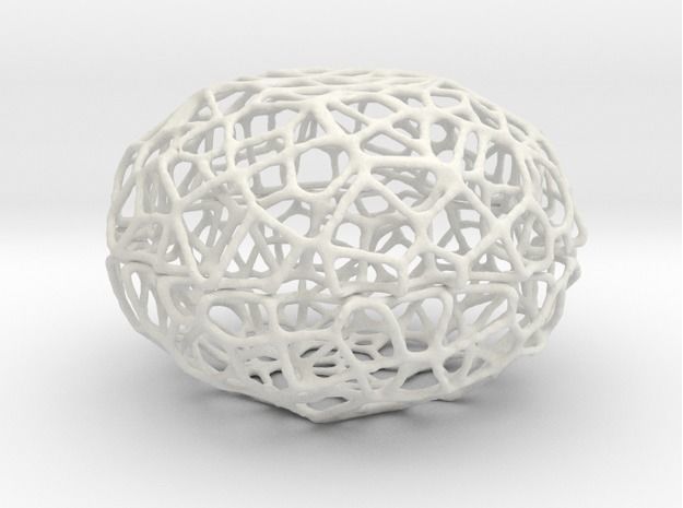 Voronoi Pearl Light Lamp No III 3D print model_2
