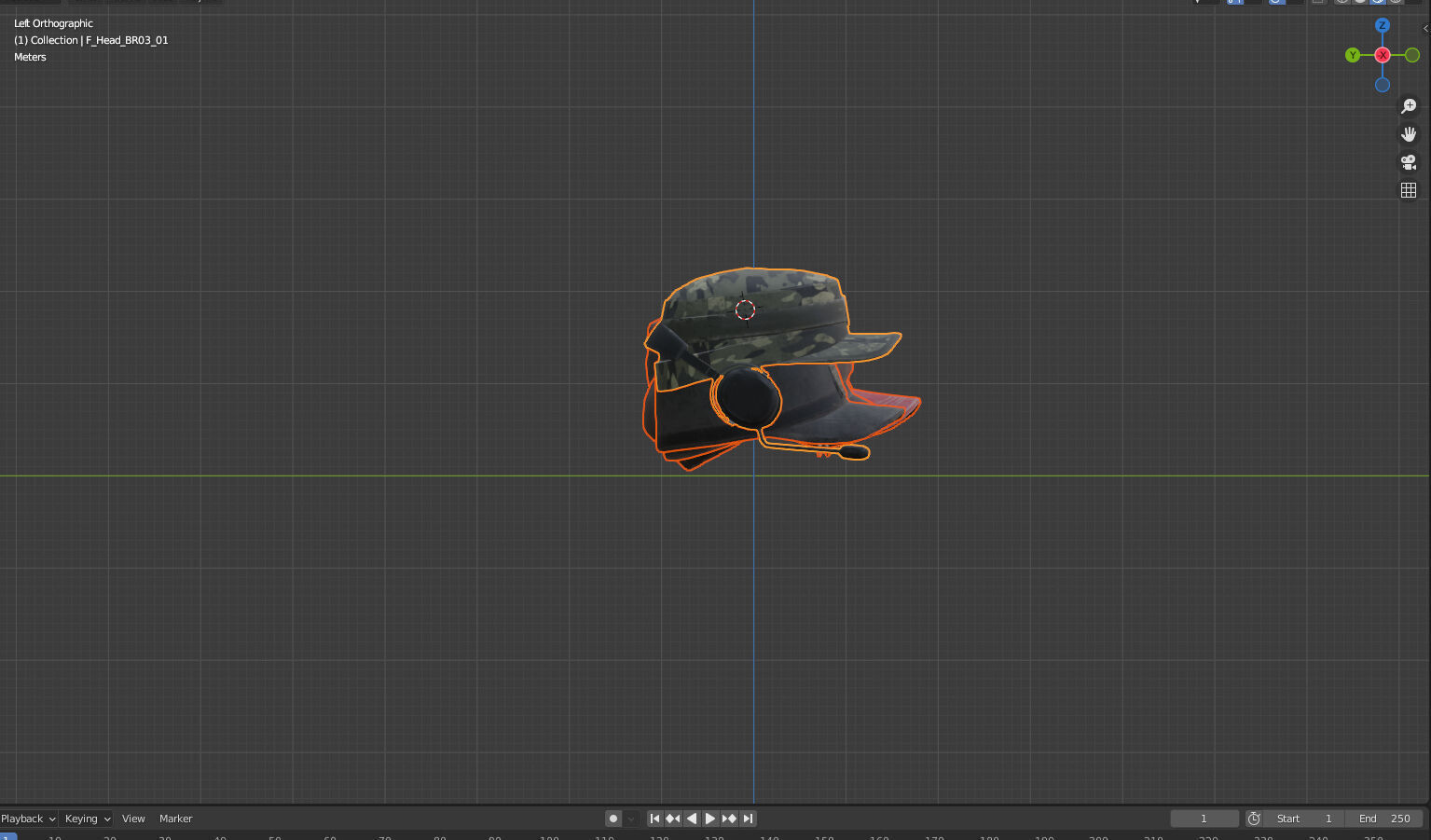 Head Cap Pack Low-poly 3D model_1